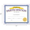Certificate of Participation Classic Certificates, 30 Per Pack, 6 Packs