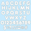 White 4" Casual Uppercase Ready Letters, 6 Packs