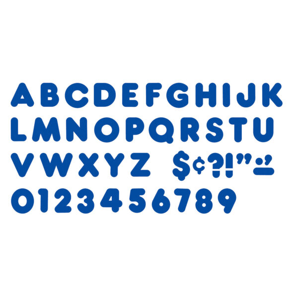 Royal Blue 4" Casual Uppercase Ready Letters, 6 Packs