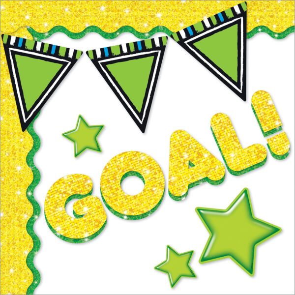 Yellow Sparkle 4" Casual Uppercase Ready Letters, 71 Per Pack, 3 Packs