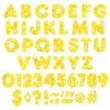 Yellow Sparkle 4" Casual Uppercase Ready Letters, 71 Per Pack, 3 Packs