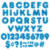 Blue Sparkle 4" Casual Uppercase Ready Letters, 71 Per Pack, 3 Packs
