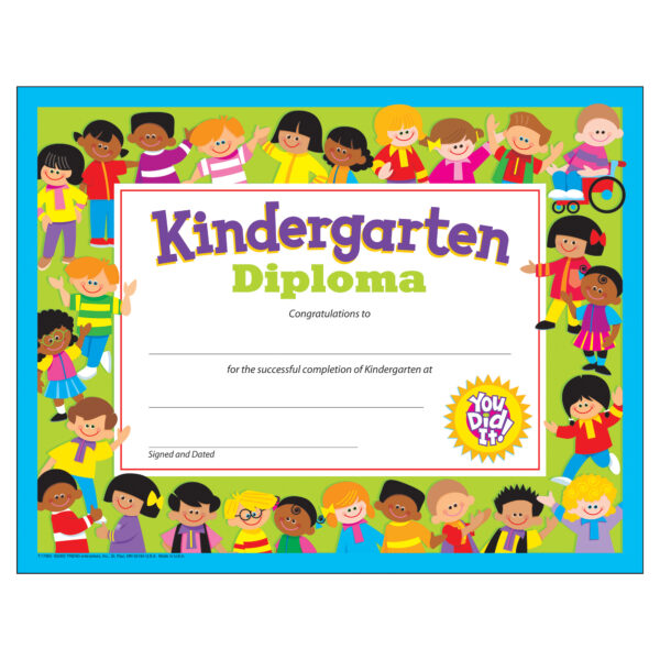 Kindergarten Diploma, 30 Per Pack, 6 Packs