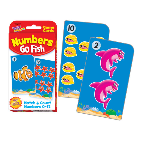Challenge Cards Numbers Go Fish, 6 Sets