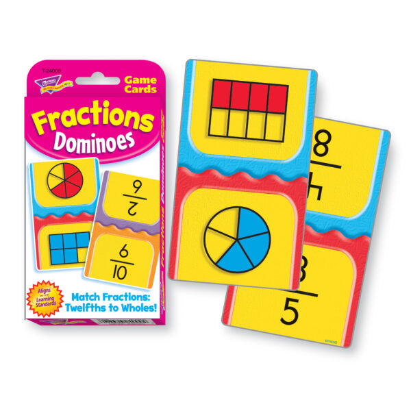 Fractions Dominoes Challenge Cards, 6 Sets