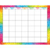 Colorful Brush Strokes Wipe-Off Calendar, Monthly, Pack of 6