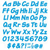 Blue 4" Italic Combo Ready Letters, 193 Per Pack, 3 Packs