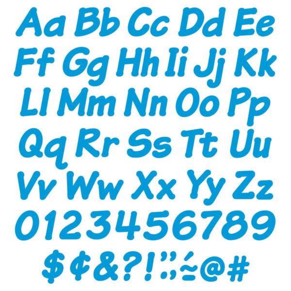 Blue 4" Italic Combo Ready Letters, 193 Per Pack, 3 Packs