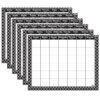 Moroccan Black Wipe-Off Calendar, Monthly, Pack of 6