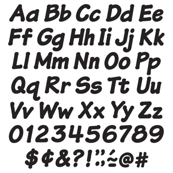 ERST-2703-3_1-1.jpg Black 4-Inch Italic Uppercase-Lowercase Combo Pack (EN-SP) Ready Letters, 193 Per Pack, 3 Packs