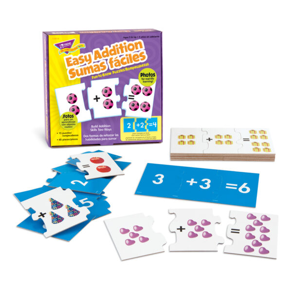 Easy Addition-Sumas faciles Fun-to-Know Puzzles, Pack of 2