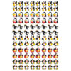 Perky Penguins superShapes Stickers, 800 Per Pack, 6 Packs