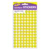 Neon Yellow Smiles superSpots Stickers, 800 Per Pack, 6 Packs