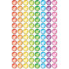 Rainbow Gel superSpots Stickers, 800 Per Pack, 6 Packs
