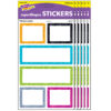 Color Harmony Painted Labels superShapes Stickers - Large, 24 Per Pack, 6 Packs