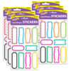 T-46339 Terrific Labels-superShapes Labels superShapes Stickers-Large, 80 Per Pack, 6 Packs