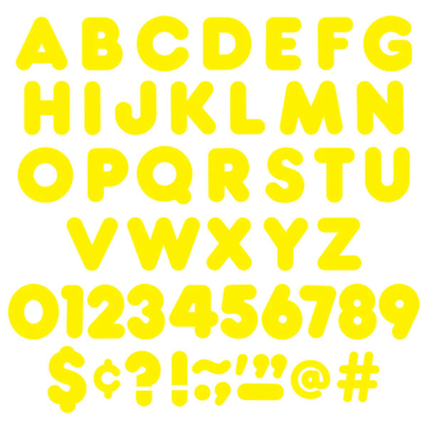 ERST-464-6_1-1.jpg Yellow 4" Casual Uppercase Ready Letters, 6 Packs