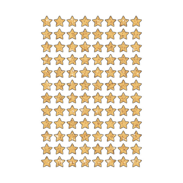 Gold Sparkle Stars superShapes Stickers-Sparkle, 400 Per Pack, 6 Packs