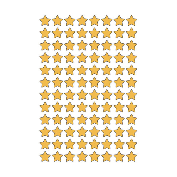 Gold Foil Stars superShapes Stickers, 400 Per Pack, 6 Packs