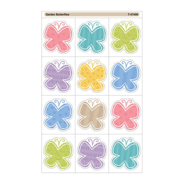 T-47406_Garden Butterflies_REVISED_10_16_23 Garden Butterflies Tear , 60 Per Pack, 6 Packs