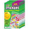 Sparkly Stars, Hearts, & Smiles Sticker Pad, 336 Stickers Per Pad, 6 Pads