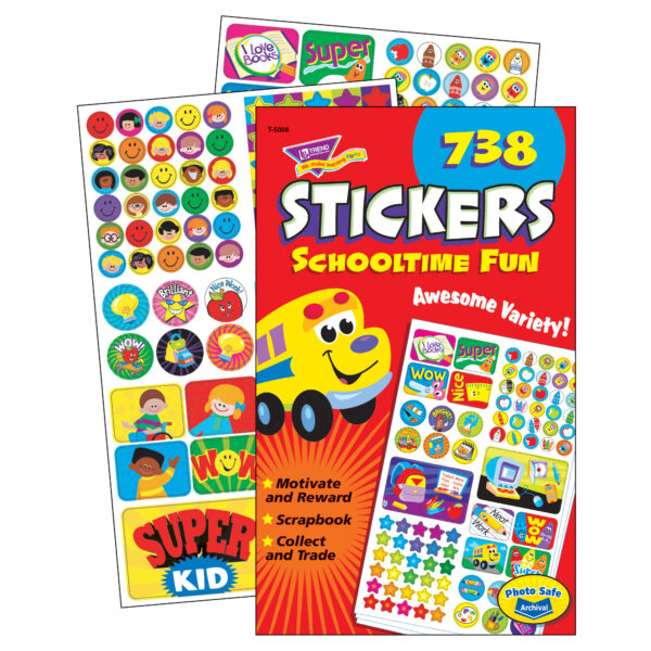 ERST-5008-6_2.jpg Schooltime Fun Sticker Pad, 738 Sticker Per Pad, Pack of 6