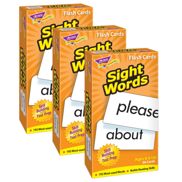 ERST-53003-3.jpg Sight Words Skill Drill Flash Cards, 3 Packs