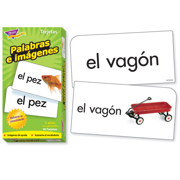ERST-53006-3_1.jpg Palabras e imágenes (SP) Skill Drill Flash Cards, Pack of 3