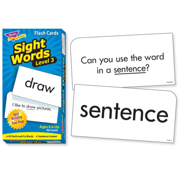 ERST-53019-3_1.jpg Sight Words Level 3 Skill Drill Flash Cards, 3 Packs