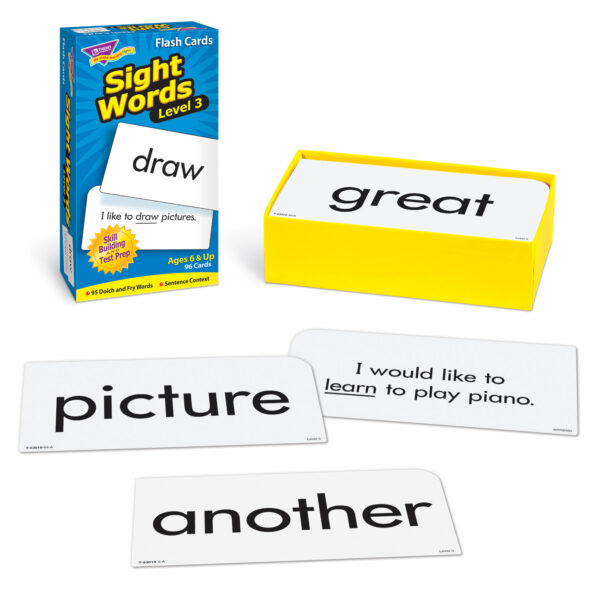 ERST-53019-3_2.jpg Sight Words Level 3 Skill Drill Flash Cards, 3 Packs