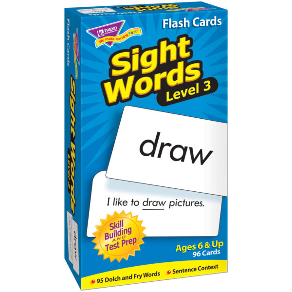 ERST-53019-3_3.jpg Sight Words Level 3 Skill Drill Flash Cards, 3 Packs