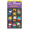 Cupcake Cuties Sparkle Stickers, 18 Per Pack, 6 Packs