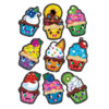 Cupcake Cuties Sparkle Stickers, 18 Per Pack, 6 Packs