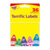 Colorful Crayons Terrific Labels, 36 Per Pack, 6 Packs