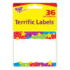 Stars 'n Swirls Terrific Labels, 36 Per Pack, 6 Packs