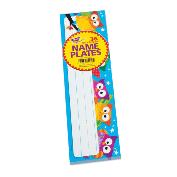 Owl-Stars! Desk Toppers Name Plates, 36 Per Pack, 6 Packs