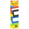 Polka Dots Desk Toppers Name Plates Variety Pack, 32 Per Pack, 6 Packs