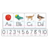 T721 Manuscript Photo Alphabet Cards (Zaner-Bloser) Photo Alphabet Cards Zaner-Bloser Manuscript Bulletin Board Set