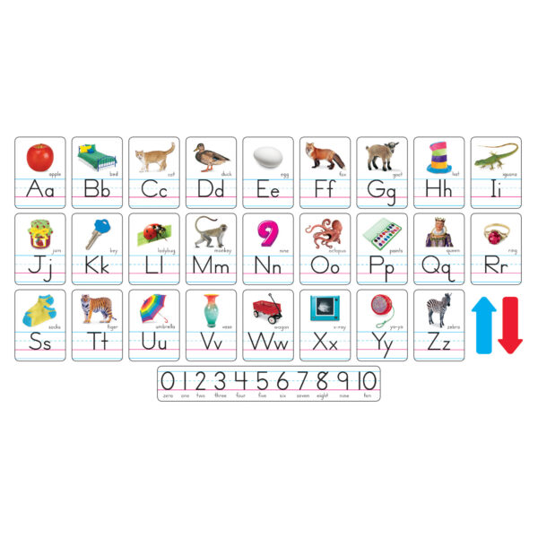 T721 Manuscript Photo Alphabet Cards (Zaner-Bloser) Photo Alphabet Cards Zaner-Bloser Manuscript Bulletin Board Set