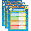 Stars Chore Charts, 25 Sheets Per Pad, Pack of 3