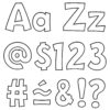 White 4" Playful Combo Ready Letters, 216 Pieces Per Pack, 2 Packs