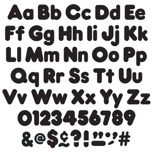 ERST-79901-3_1-1.jpg Black 4-Inch Casual Uppercase-Lowercase Combo Pack Ready Letters, 182 Per Pack, 3 Packs