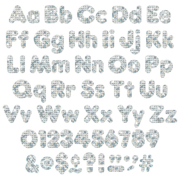 ERST-79943-3_1-1.jpg Silver Sparkle 4" Casual Combo Ready Letters, 3 Packs