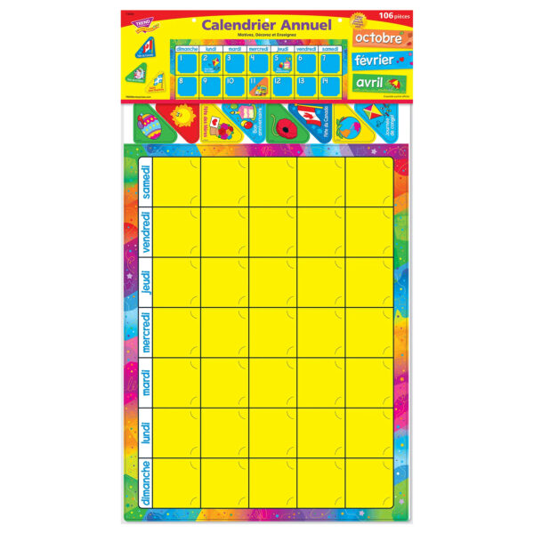 Calendrier Annuel (FR) Bulletin Board Set