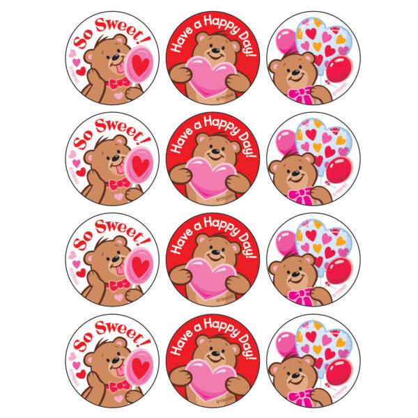 Friendship Bears-Chocolate Cherry Stinky Stickers, 48 Per Pack, 6 Packs