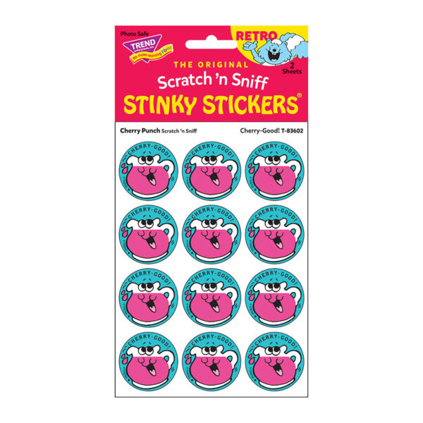 Cherry-Good!-Cherry Punch Scented Stickers, 24 Per Pack, 6 Packs