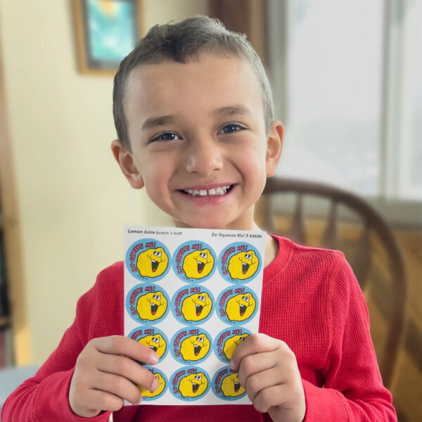 Ex-Squeeze Me!-Lemon Juice Scented Stickers, 24 Per Pack, 6 Packs