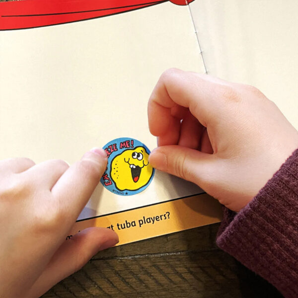 Ex-Squeeze Me!-Lemon Juice Scented Stickers, 24 Per Pack, 6 Packs