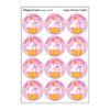 Happy Birthday-Whipped Cream Scented Stickers, 24 Per Pack, 6 Packs