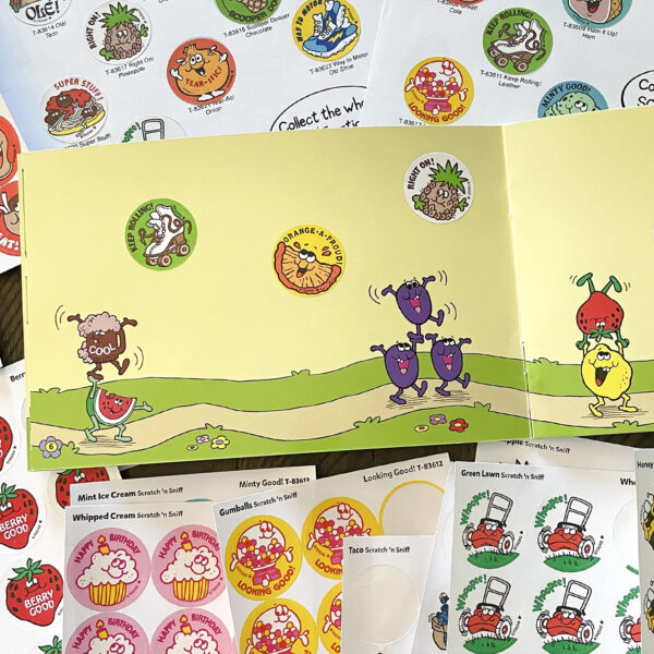 Keep Rolling!-Leather Scented Stickers, 24 Per Pack, 6 Packs